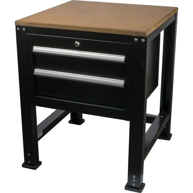 Werktafel met 2 laden zwart 950x700x700 (hxbxd)