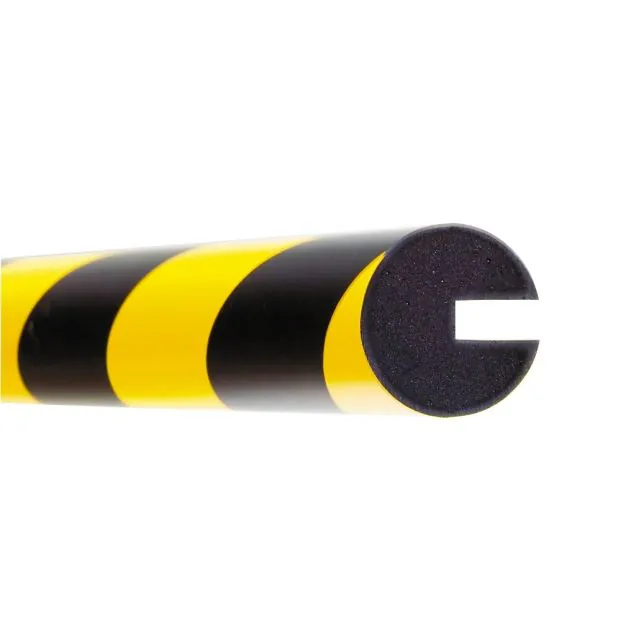 MORION profielstootrand rond Ø 40 mm 5000 mm geel/zwart