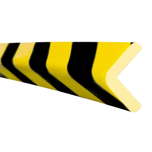 MORION stootrand-L profiel 47x47x12 zelfklevend 5000 mm geel/zwart