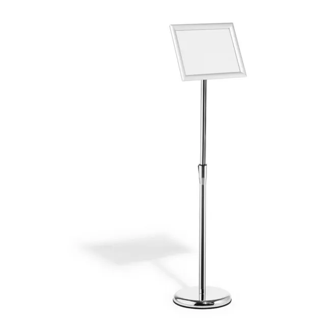 Durable vloerstandaard  Met aluminium kliklijst A4 zilver