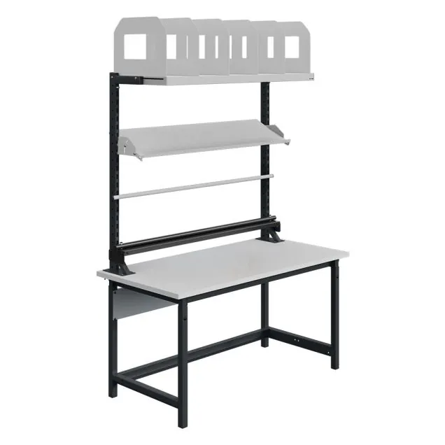Verstelbare werkbank Sofame laminaat 30mm 1500x750x770-1050 mm 300kg Antraciet