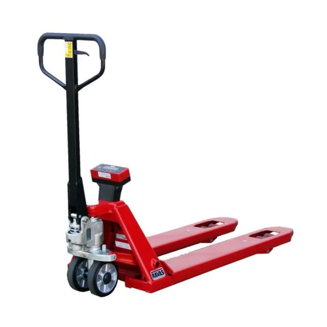 Weegpallettruck RAVAS 1100 2000 kg rood