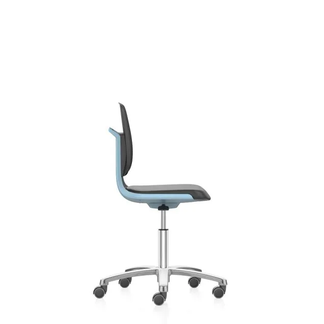 Bimos werkstoel Labsit met wieltjes Blauw