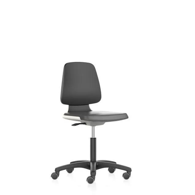 Bimos werkstoel Labsit met wieltjes Wit