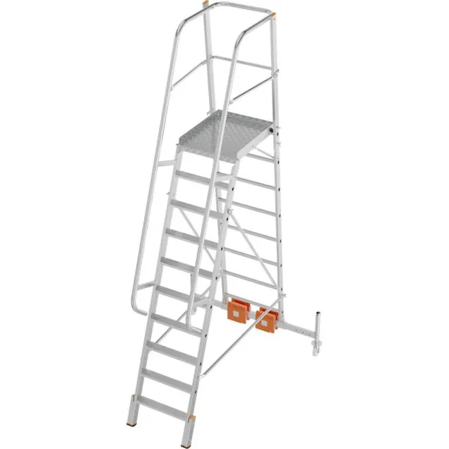 Platformtrap Krause Vario Compact met stabilisator 1365mm 10 treden 2350mm