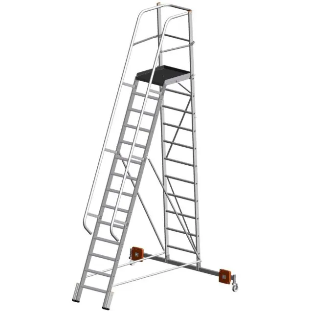 Platformtrap Krause Vario Compact met stabilisator 2000mm 14 treden 3300mm
