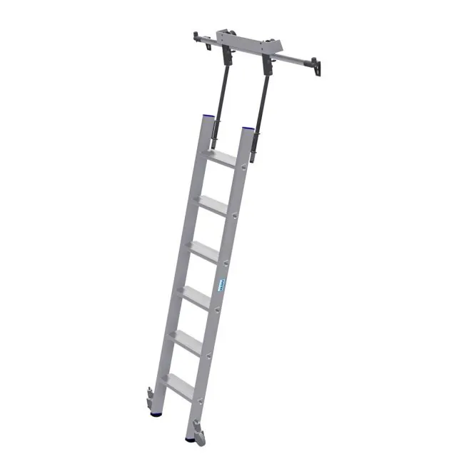Stellingladder Krause verrijdbaar 1x6 sporten 700mm