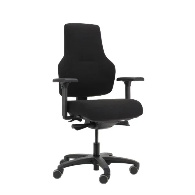 Score bureaustoel At Work met wieltjes 45-60cm lumbaalsteun - hoge rug - kunststof 4D armleggers
