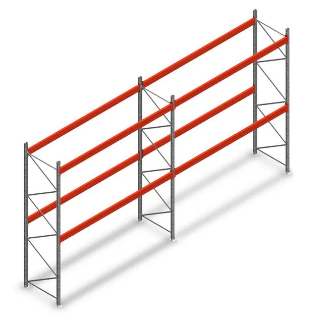 Combideal palletstelling AR T2 4000x6840x1100 mm (hxbxd) 2 niveaus 2415kg/niv