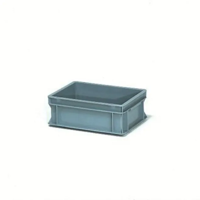 Fetra eurobak, euronorm krat 400x300x145 mm (lxbxh) grijs