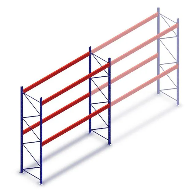 Deels gebruikte AR T2 palletstelling 2000x2700x1100mm (hxbxd) 2 niveaus beginsectie