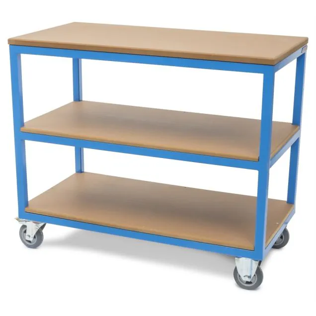 Mobiele werkbank blauw 960x1120x570 (hxbxd)