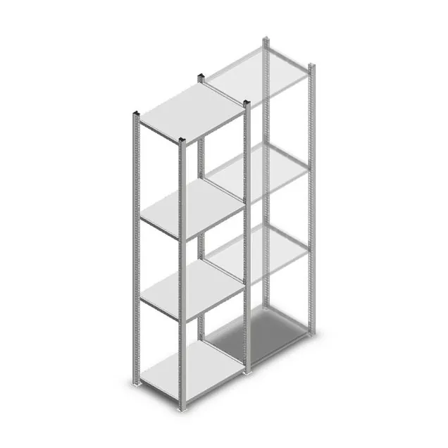 Legbordstelling Light Duty 2000x550x400mm (hxbxd) 4 niveaus beginsectie