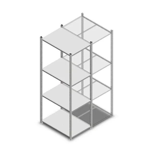 Legbordstelling Light Duty 2000x550x800mm (hxbxd) 4 niveaus beginsectie