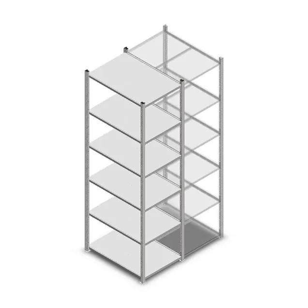 Legbordstelling Light Duty 2000x550x800mm (hxbxd) 6 niveaus beginsectie