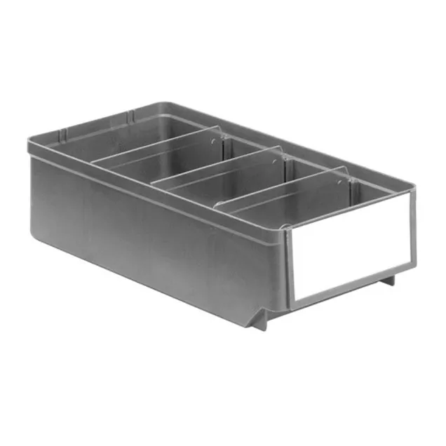Magazijnbak, magazijnstellingbak RK 300x152x83 mm (lxbxh) grijs