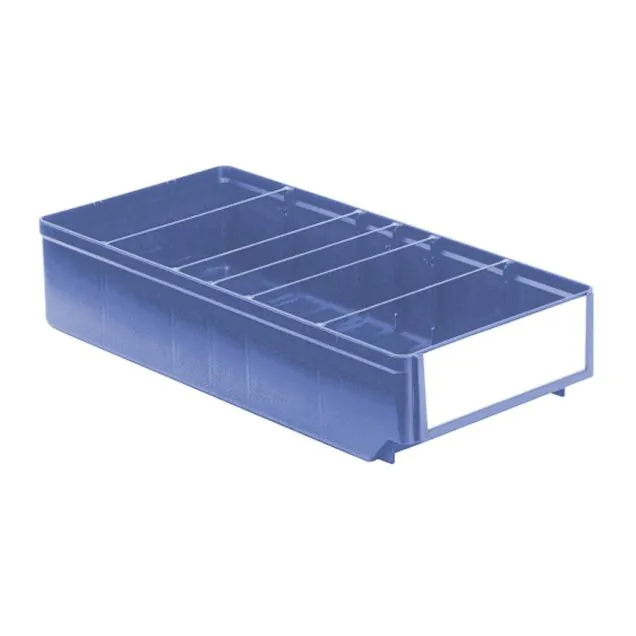 Magazijnbak, magazijnstellingbak RK 400x186x83 mm (lxbxh) blauw