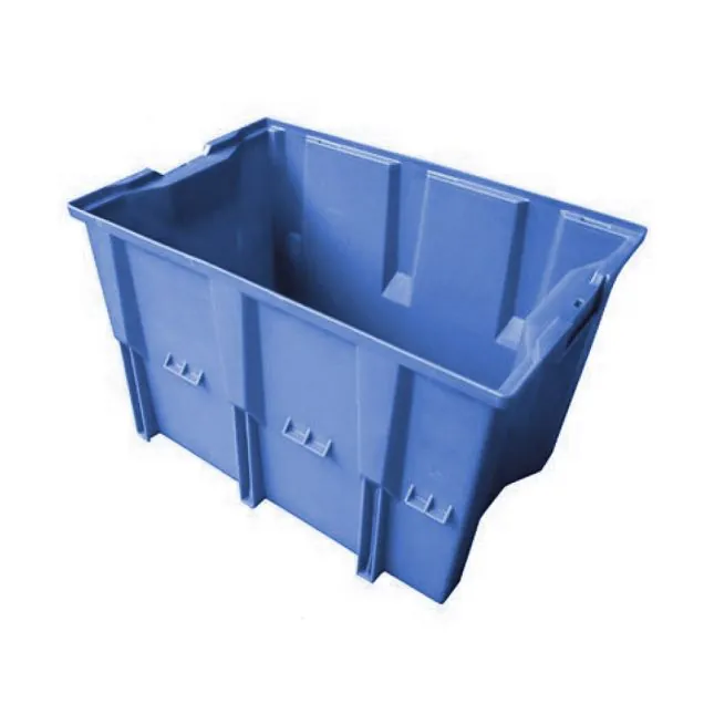 Stapelbare, nestbare transportkrat DLK1 480x312x300 mm (lxbxh) blauw