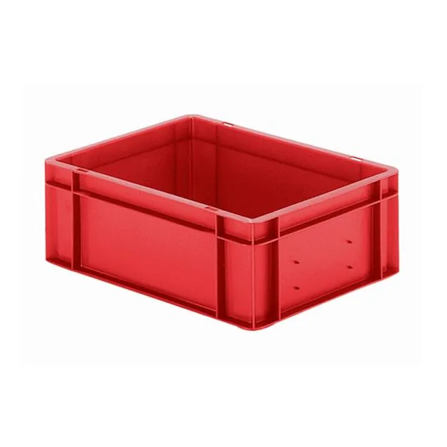 Stapelbare transportkrat TK0 400x300x145 mm (lxbxh) rood