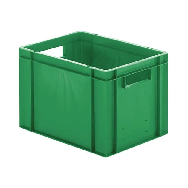 Stapelbare transportkrat TK0 400x300x270 mm (lxbxh) groen