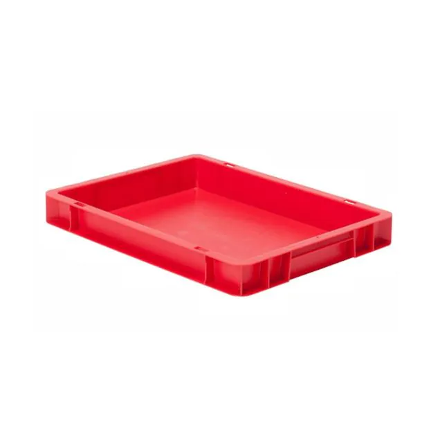 Stapelbare transportkrat TK0 400x300x50 mm (lxbxh) rood