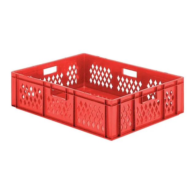 Stapelbare transportkrat TK1 800x600x210 mm (lxbxh) rood