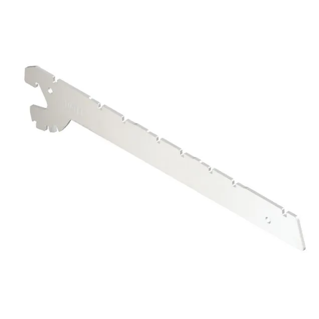 Winkelstelling dragers 370 mm per stuk RAL9001