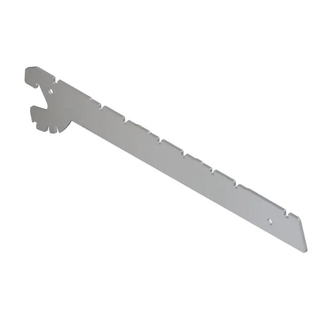 Winkelstelling dragers 370 mm per stuk RAL9006
