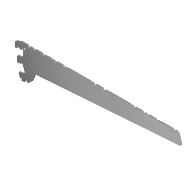 Winkelstelling dragers 570 mm per stuk RAL9006