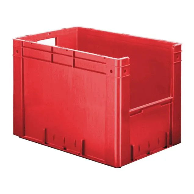 Zware stapelbare transportkrat VTK4 600x400x420 mm (lxbxh) rood