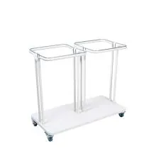 Afvalbak Combo 2x40 Liter Wit