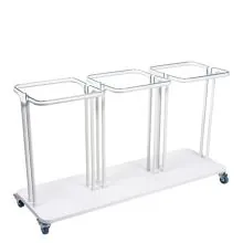 Afvalbak Combo 3x40 Liter Wit