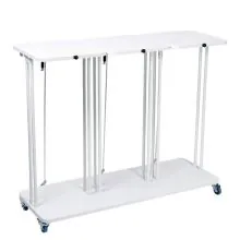 Afvalbak Combo met deksel 3x60 Liter Wit