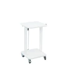 Afvalbak met deksel 40 Liter Wit