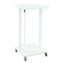 Afvalbak met deksel 120 Liter Wit