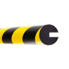 MORION profielstootrand rond Ø 40 mm 5000 mm geel/zwart