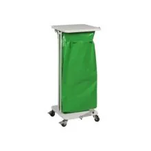 Afvalbak met deksel en voetpedaal 120 Liter Wit