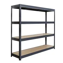 Grootvakstelling Pro 4niv 500kg zwart 1770x2000x450 mm (hxbxd)
