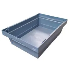 Gebruikte magazijnbak Bito MB64171 600x400x173 mm (lxbxh) blauw nestbaar