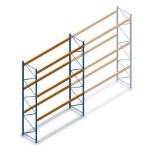 Gebruikte Esmena palletstelling 4200x3600x1050 mm (hxbxd) 3 niveaus beginsectie