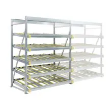 Flowrack doorrolstelling 2304x1890x1230mm 5 niveaus recht beginsectie