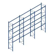 Voordeelrij gebruikte Stow palletstelling 4050x8580x1100mm (hxbxd) 3 niveaus