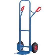 Stalen steekwagen 300 kg 1300 mm met luchtbanden