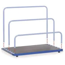 Platenstandaard 1200 kg met laadvlak 1600x800 mm (lxb)