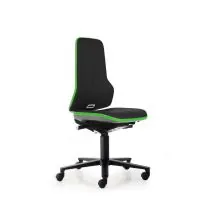 Bimos werkstoel Neon met wieltjes Groen