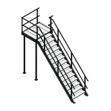 Bordestrap rechtsaf 2800x1000 mm (hxb)