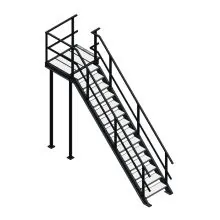 Bordestrap rechtsaf 2800x800 mm (hxb)