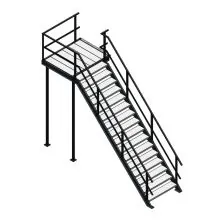 Bordestrap rechtsaf 3200x1200 mm (hxb)