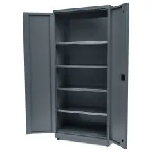 Materiaalkast met 4 legborden grijs 2030x920x450 (hxbxd)