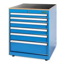 Gereedschapskast 6 laden blauw 848x710x725 (hxbxd)